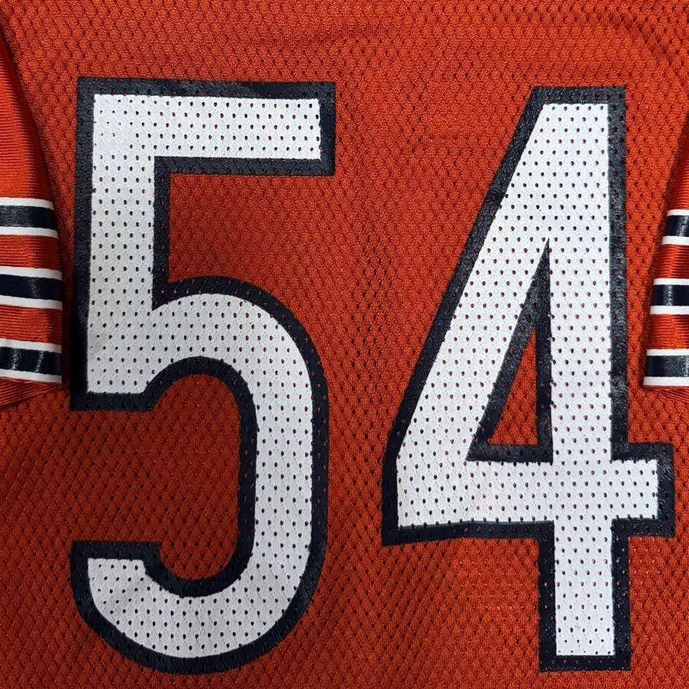 NFL Reebok Youth XL Chicago Bears Brian Urlacher 54 Jersey Orange